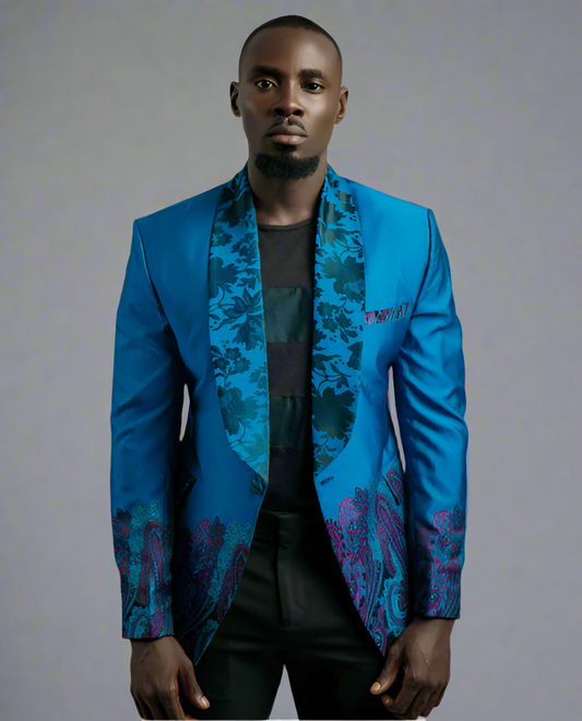 Metallic Geish in Electric Blue