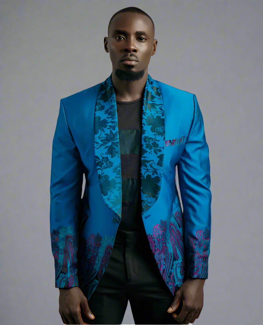 Metallic Geish in Electric Blue